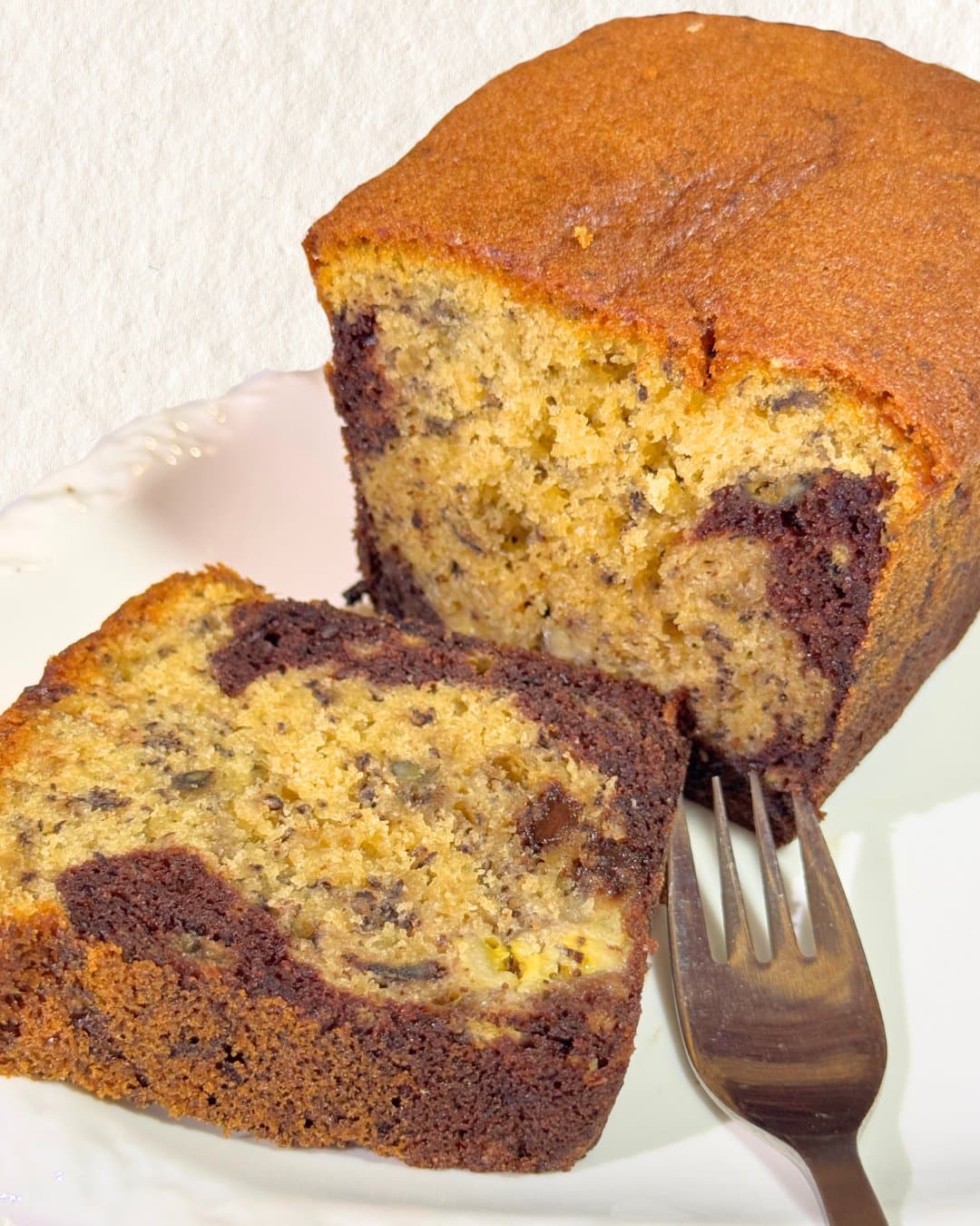 Banana Choc Pound Cake