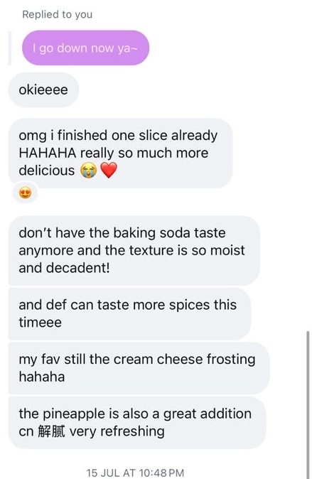 Carrot Pound Cake customer review